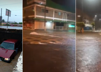 Chuva de cinco horas causa estragos na cidade de Oeiras